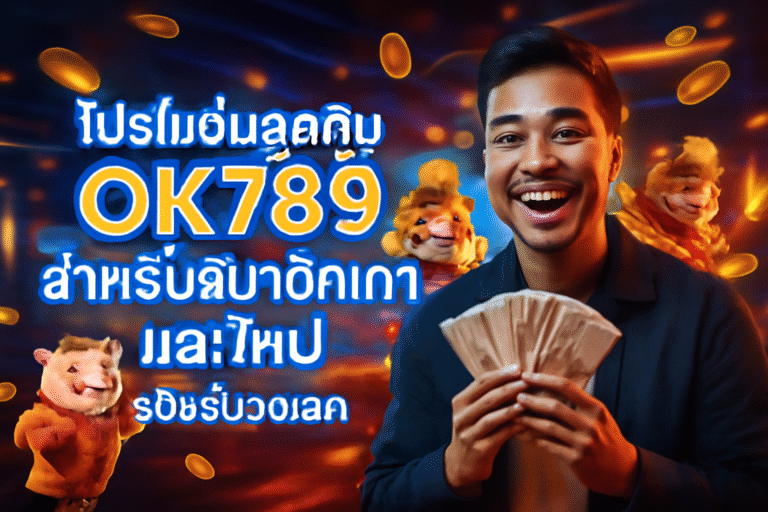 โปรโมชั่นสุดคุ้ม OK789 สำหรับสมาชิกเก่าและใหม่ รองรับวอเลท